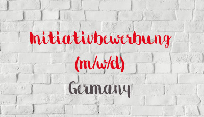 Initiativbewerbung